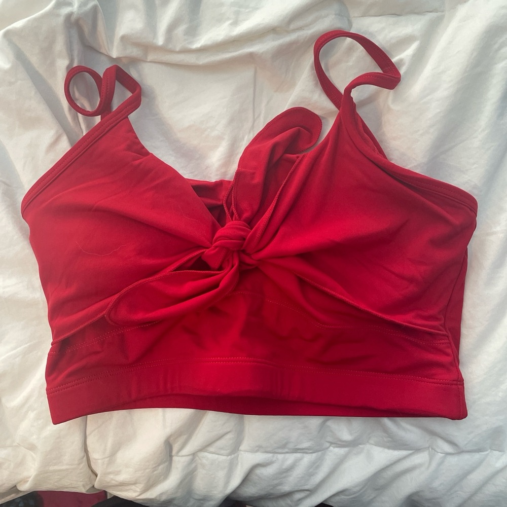 Red Sports Bra